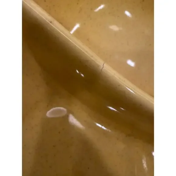 Vintage Pfaltzgraff Yellow Speckled Pear-Shaped‎ Serving Bowl